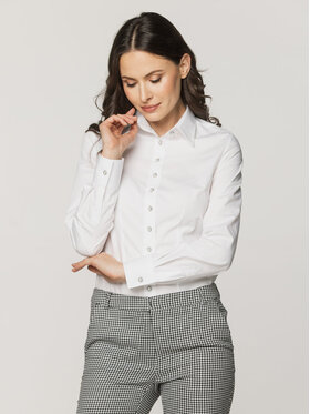 Willsoor Willsoor Koszula 61420 Biały Slim Fit