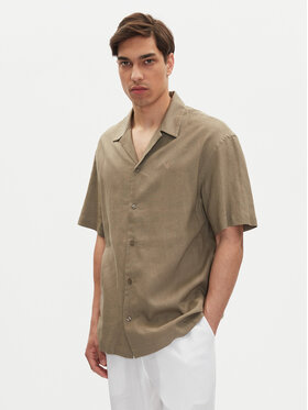 Emporio Armani Emporio Armani Риза EM000593 AF12356 U6189 Кафяв Regular Fit