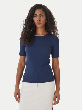Fracomina Fracomina Tricou FS26ST7008K420Q7 Bleumarin Slim Fit