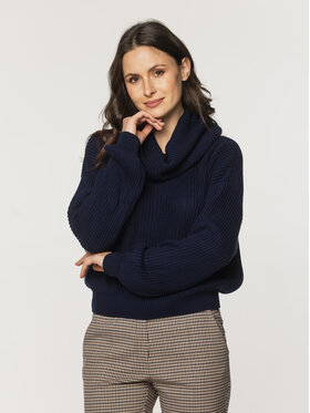 Willsoor Willsoor Sweter 66100 Granatowy Loose Fit
