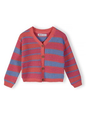 minoti minoti Kardigan 30KNIT106 Koralowy Regular Fit