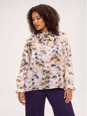 Fiorella Rubino Fiorella Rubino Bluzka 2188T002581N0R2 Kremowy Regular Fit
