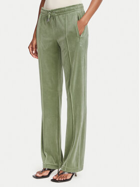 Juicy Couture Juicy Couture Долнище анцуг Tina JCAPW045 Тъмнозелен Regular Fit