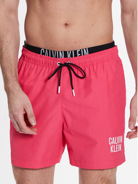 Calvin Klein Swimwear Calvin Klein Swimwear Szorty kąpielowe KM0KM00798 Różowy Regular Fit