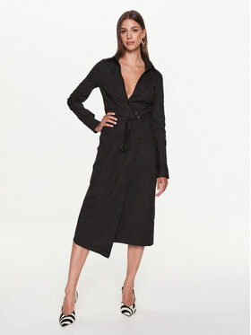 Patrizia Pepe Patrizia Pepe Sukienka koszulowa 8A1090/A4XB-K103 Czarny Regular Fit