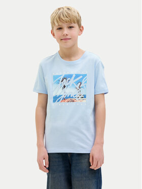 Jack&Jones Junior Jack&Jones Junior Tricou Colton 12269809 Albastru celest Regular Fit