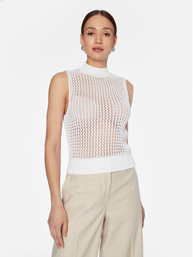 Calvin Klein Calvin Klein Svetr K20K205608 Bílá Regular Fit