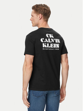 Calvin Klein Jeans Calvin Klein Jeans Tričko Resort Graphic LV04RG802G Čierna Regular Fit