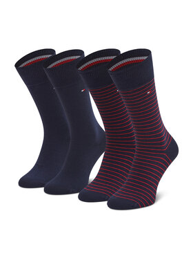 Tommy Hilfiger Tommy Hilfiger 2er-Set hohe Herrensocken 100001496 Dunkelblau