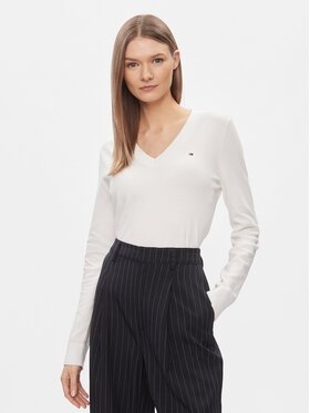Tommy Hilfiger Tommy Hilfiger Πουλόβερ WW0WW42049 Λευκό Regular Fit