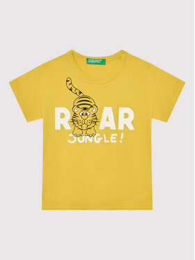 United Colors Of Benetton United Colors Of Benetton T-shirt 3I1XG102Z Giallo Regular Fit