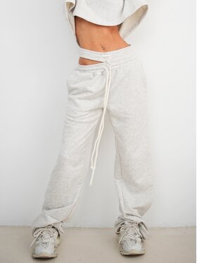 MissDenim MissDenim Spodnie dresowe Double Belt Sweatpants Szary Oversize