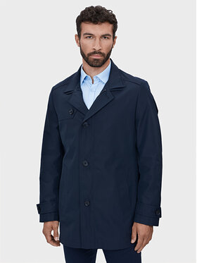 Evenemen Evenemen Płaszcz zimowy LEONE NAVY Granatowy Slim Fit
