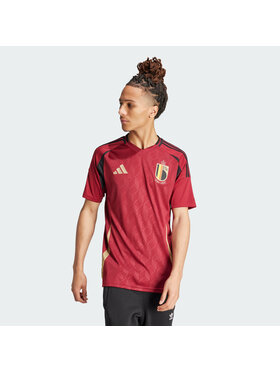 adidas adidas Koszulka techniczna Belgium 24 Home Jersey Czerwony Slim Fit