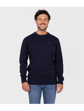 Lee Cooper Lee Cooper Sweter BILL ORGANIC Granatowy Regular Fit