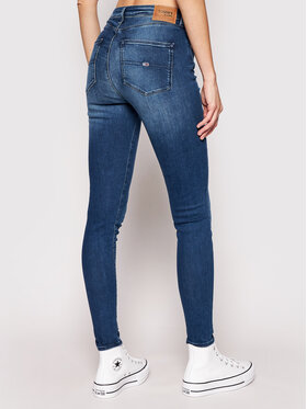 Tommy Jeans Traperice Sylvia DW0DW09215 Plava Super Skinny Fit