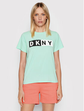 DKNY Sport DKNY Sport T-Shirt DP1T5894 Zielony Regular Fit