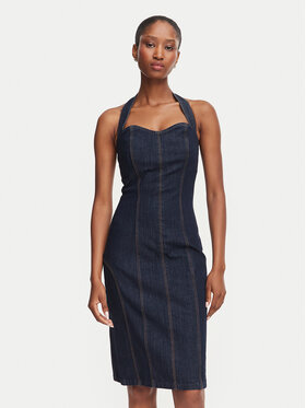 Guess Guess Teksakleit W6YK07 D1346 Tumesinine Slim Fit