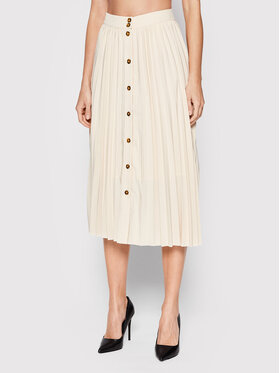 Selected Femme Selected Femme Faltenrock Yosia 16083839 Beige Regular Fit
