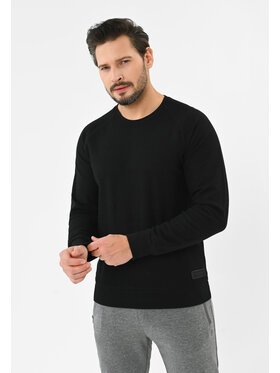 Volcano Volcano Bluza B-LION Czarny Regular Fit