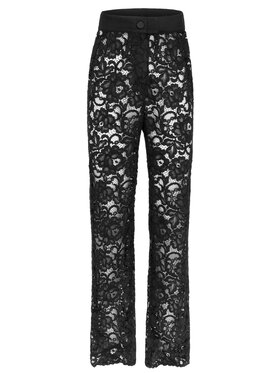 Sandra Stachura Luxury Design Sandra Stachura Luxury Design Spodnie damskie klasyczny Czarny Classic Fit