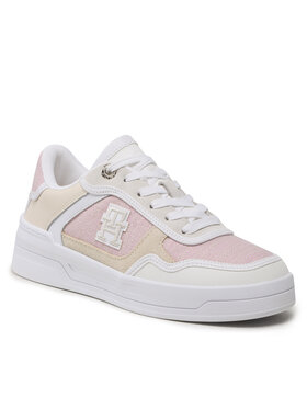 Tommy Hilfiger Tommy Hilfiger Sneakersy Th Woven Basket Sneaker FW0FW07289 Różowy