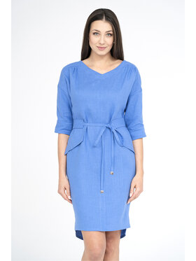 Ciepielewska Ciepielewska Sukienka codzienna LORENA Niebieski Flattering Fit