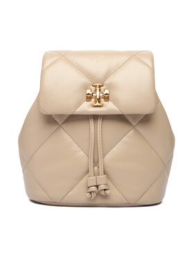 Tory Burch Tory Burch Rucksack Kira Diamond Quilt Small Bacpack 170485 Écru