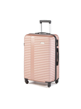 Semi Line Semi Line Közepes keményfedelű bőrönd T5503-0 Rózsaszín