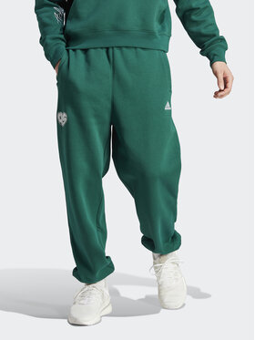 adidas adidas Pantalon jogging Scribble Fleece IJ6457 Vert Loose Fit
