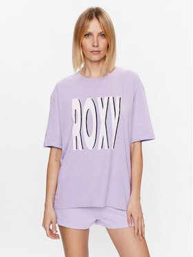 Roxy Roxy Majica ERJZT05461 Vijolična Regular Fit