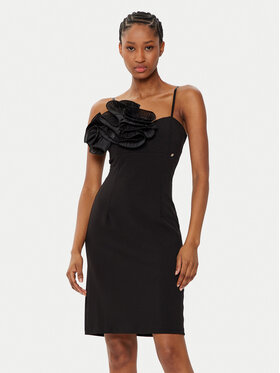 Rinascimento Rinascimento Rochie cocktail CFC0121697003 Negru Slim Fit