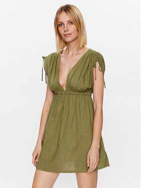 Roxy Roxy Rochie de vară Local Friends ERJX603340 Verde Regular Fit