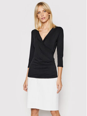 LAUREN RALPH LAUREN Lauren Ralph Lauren Bluză 200824366001 Negru Slim Fit