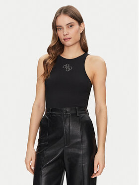 Guess Guess Top W5GP57 KCV52 Czarny Regular Fit