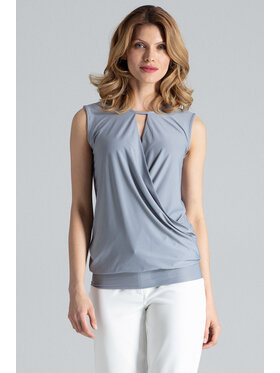 FIGL FIGL Bluzka M337 Szary Regular Fit