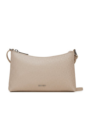 Calvin Klein Calvin Klein Torebka Ck Must Aop Conv Logo Jqd Strap LV04F3099G Beżowy