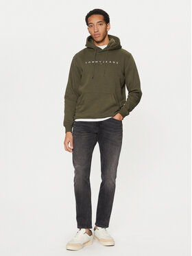 Tommy Jeans Tommy Jeans Džemperis ar kapuci DM0DM20746 Zaļš Regular Fit