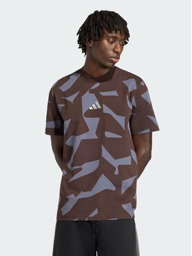 adidas adidas T-Shirt 162901 Brązowy ciemny Loose Fit