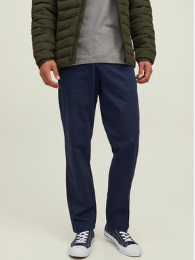 Jack&Jones Jack&Jones Spodnie materiałowe Kane Bowie 12218621 Granatowy Loose Fit