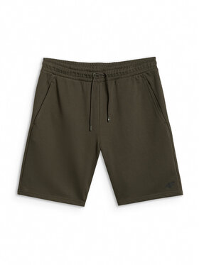 4F 4F Szorty sportowe BASIC+ Khaki Regular Fit