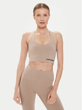 Converse Converse Top-BH W Wordmark Bra Top 10024540-A10 Beige