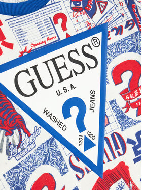 Guess T-shirt L4YI04 K8HM3 Šarena Regular Fit