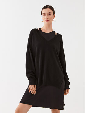 TWINSET TWINSET Sukienka codzienna Abito 232TP3211 Czarny Regular Fit