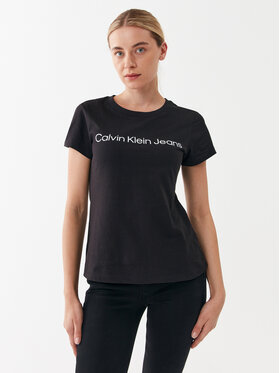 Calvin Klein Jeans Calvin Klein Jeans Marškinėliai J20J220253 Juoda Slim Fit
