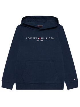 Tommy Hilfiger Tommy Hilfiger Pluus Essential Hoodie KS0KS00213 Tumesinine Regular Fit