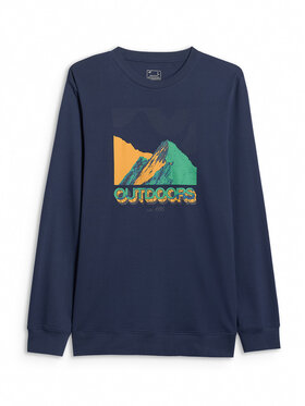 4F 4F Longsleeve MISSION READY Granatowy Regular Fit