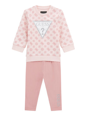 Guess Guess Komplekti kuulub pluus ja retuusid A5BG14 KAD74 Roosa Regular Fit