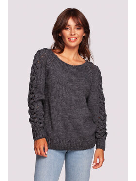 BeWear BeWear Sveter BK090 Sivá Comfortable Fit