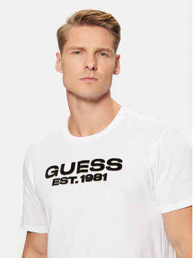 Guess Majica M5RI50 K9RM1 Bela Regular Fit